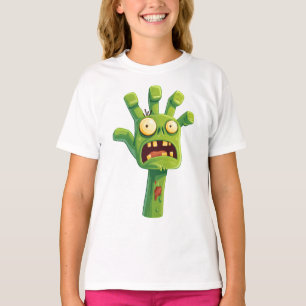 T-shirt Main de zombie – Dessin animé amusant et effrayant