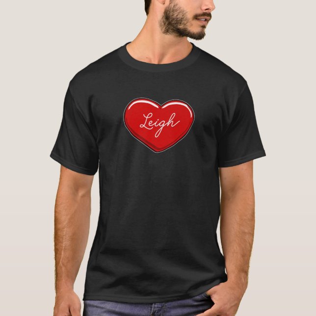 T-shirt Main Drawn Heart Leigh (Devant)