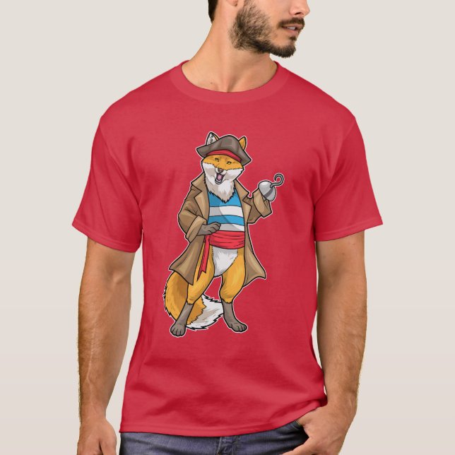 T-shirt Main Fox Pirate Hook (Devant)