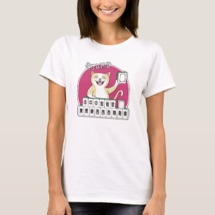T-shirt Main gagnante de chat Tsumo Mahjong américain
