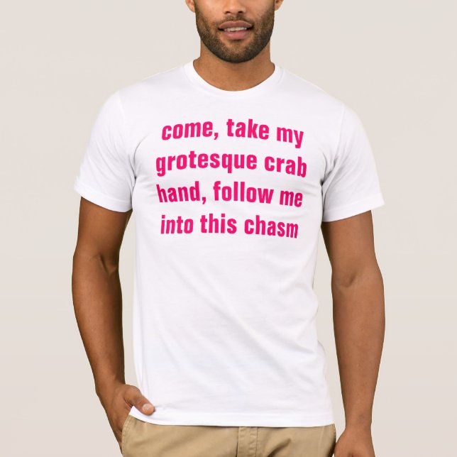 T-shirt main grotesque de crabe (Devant)