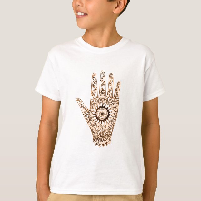 T-shirt Main/Hamsa de henné (Devant)