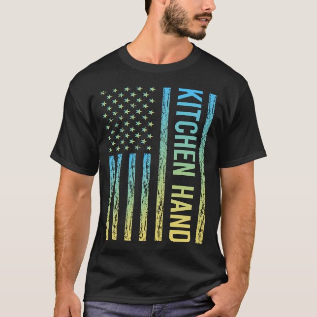 T-shirt Main jaune de cuisine (Devant)
