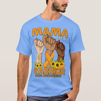 T-shirt Main Mama D'Un Guerrier TDAH Sensibilisation Tourn