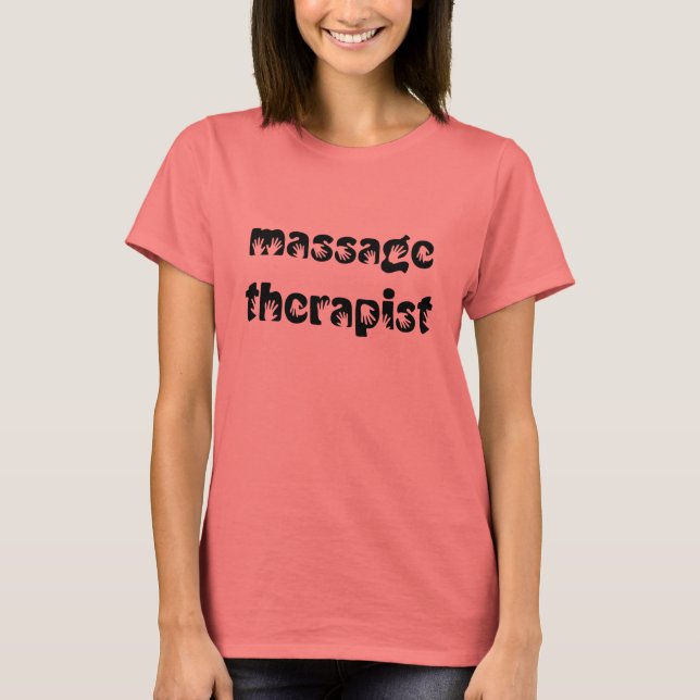 T-shirt main massothérapeute (Devant)