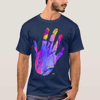 T-shirt Main néon - Neon hand