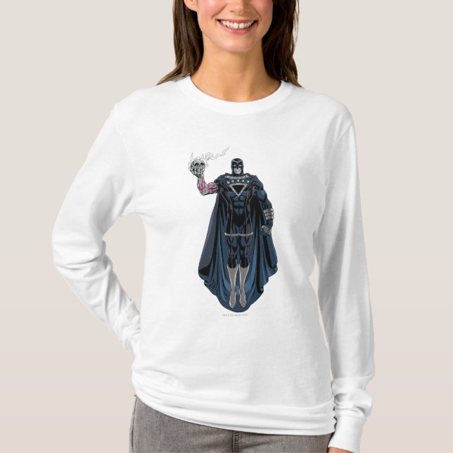 T-shirt Main noire avec crâne 1 (Devant)