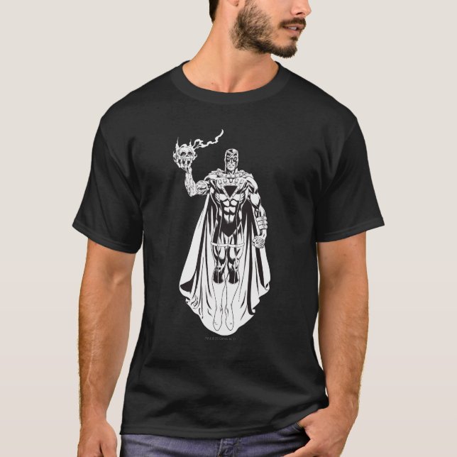 T-shirt Main noire avec crâne 3 (Devant)