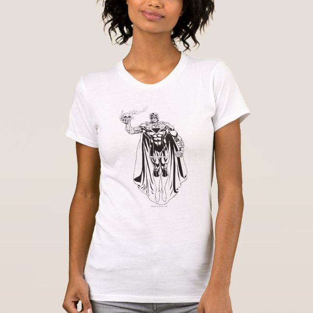 T-shirt Main noire avec crâne 3 (Devant)
