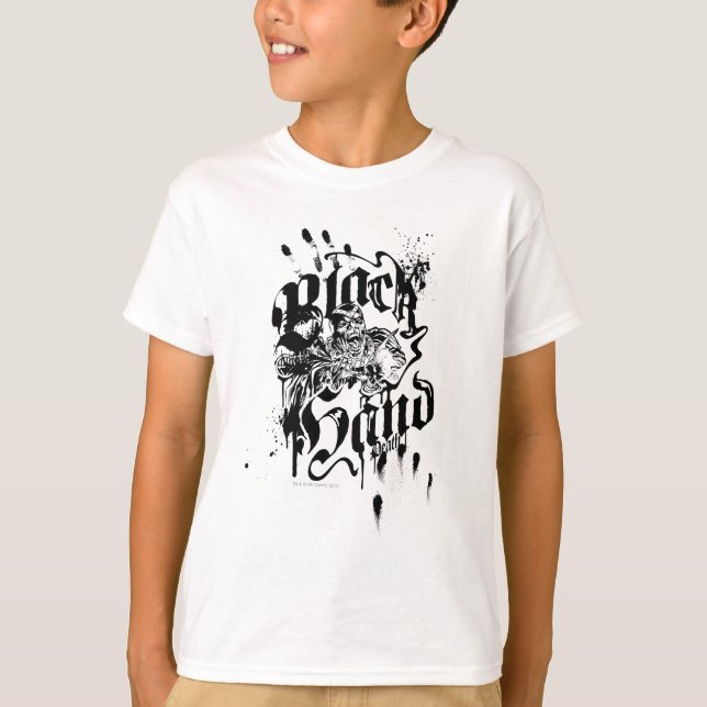 T-shirt Main noire - Collage (Devant)