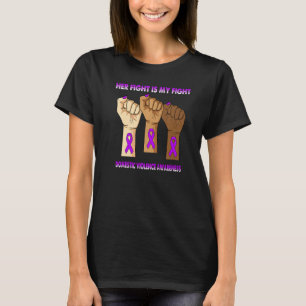 T-shirt Main Son Combat Est Ma Lutte Contre La Violence Do