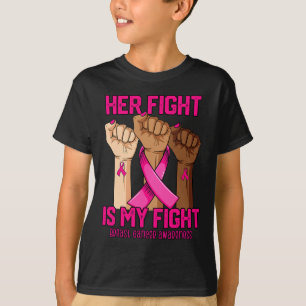 T-shirt Main Son Combat Est Mon Combat Conscience Du Cance