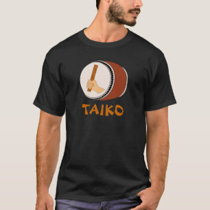 T-shirt Main tenant la mise en tambour japonaise de