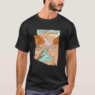 T-shirt Main vintage Tirée Grand Canyon En Arizona State M
