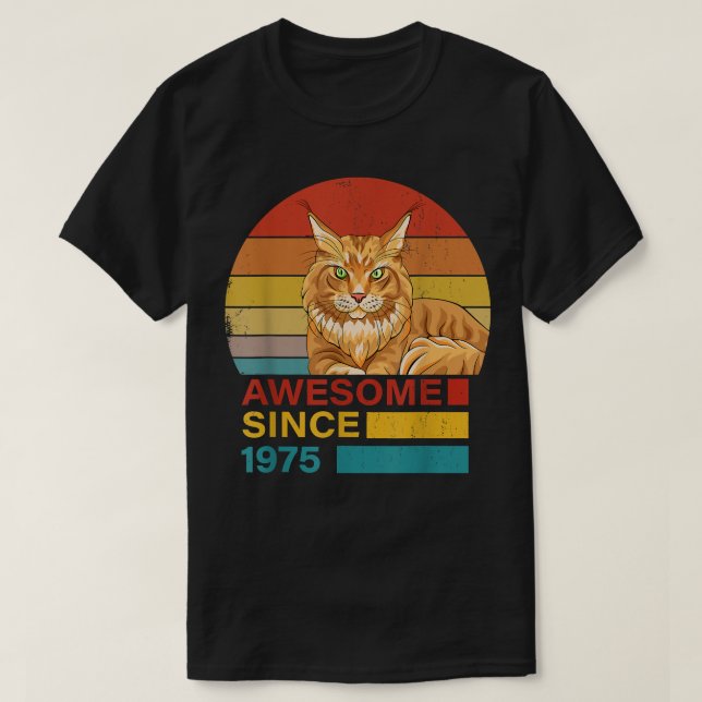 T-shirt Maine Coon 1975 (Design devant)