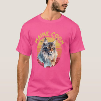 T-shirt Maine Coon Amoureux de les chats Maine Coon Chats