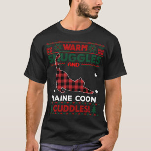 T-shirt Maine Coon Amoureux des chats mignon Chat Noël moc