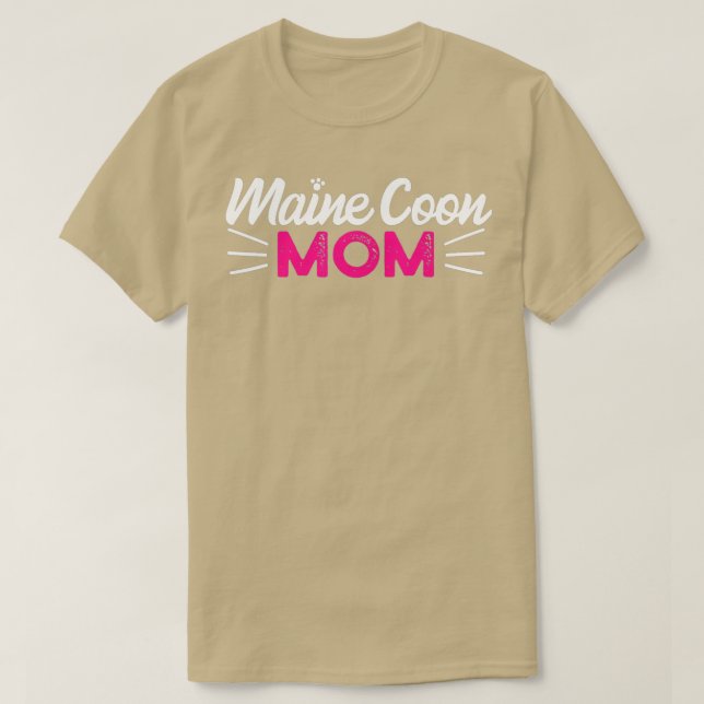 T-shirt Maine Coon Cat  (Design devant)
