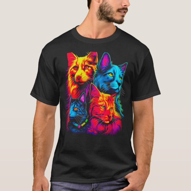 T-shirt Maine Coon Cat Family (Devant)