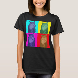 T-shirt Maine Coon Cat Pop Art