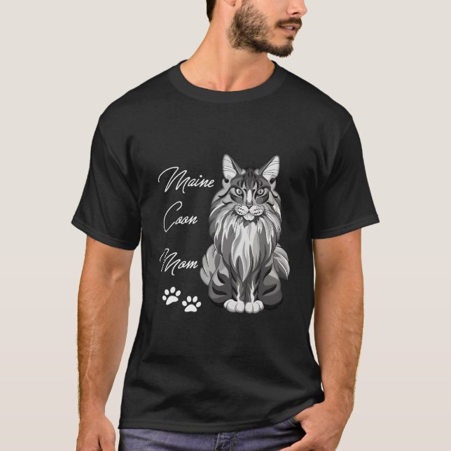 T-shirt Maine Coon Chat Maman (Devant)