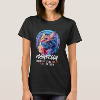 T-shirt Maine Coon CHAT OFFICIEL DES GENS LES PLUS COOL Vi