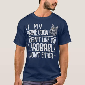 T-shirt Maine Coon Chat pas comme