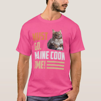 T-shirt Maine Coon DOIT Y ALLER. MAINE COON. BYE Funny Vin
