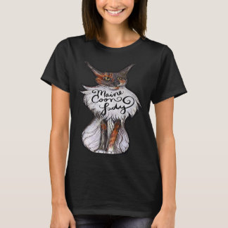 T-shirt Maine Coon Lady