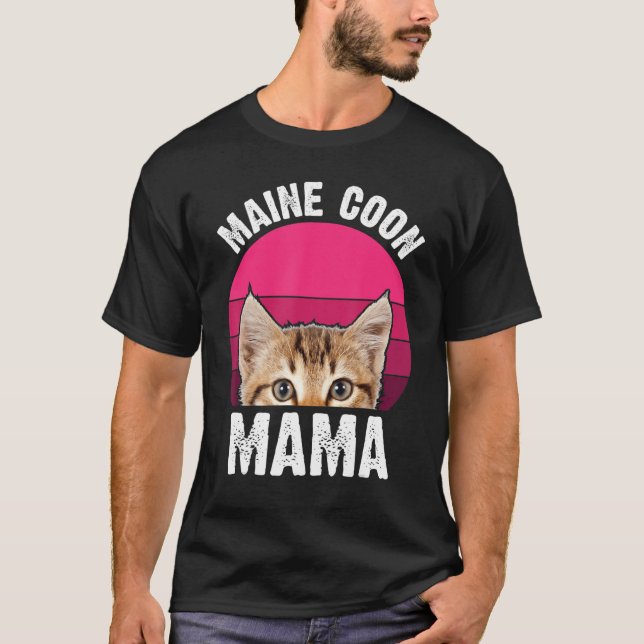 T-shirt Maine Coon Mama (Devant)
