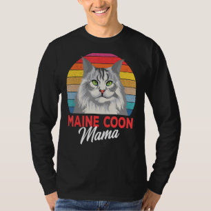 T-shirt Maine Coon Mama Funny Chat Propriétaire Amateurs