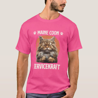 T-shirt MAINE COON SERVICEKRAFT Funny Propriétaire de chat