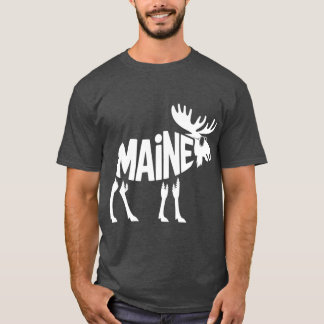 T-shirt Maine funny moose wilderness outrs vacation Hunter