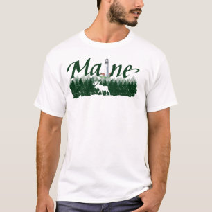T-shirt Maine, phare, pins, orignal silhouette