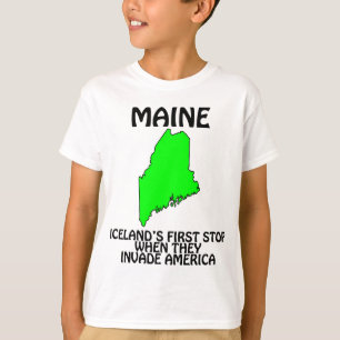 T-shirt Maine - Première étape de l'Islande lorsqu'ils env