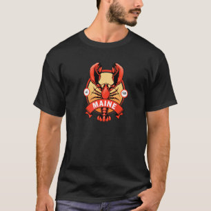 T-shirt Maine State Red Lobster Fruits de mer