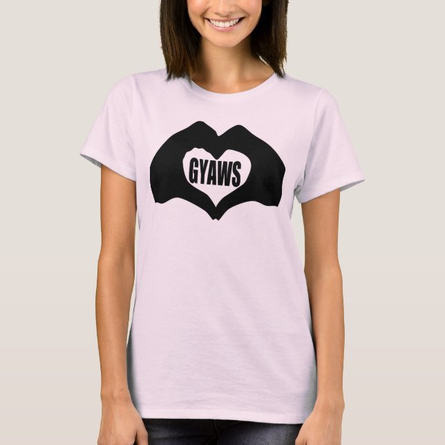 T-shirt Mains 2016 - femmes de coeur de GYAWS (Devant)