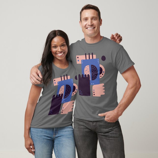 T-shirt Mains Abstraites tenant une Mug de café vapeur (Unisexe)