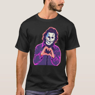 T-shirt mains coeur Michael Myers