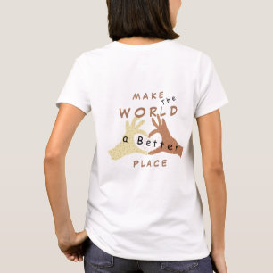 T-shirt mains d'amitié - Rendre le monde meilleur