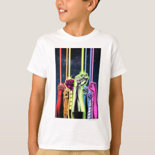 T-shirt Mains dans l'air avec anneaux -Couleur