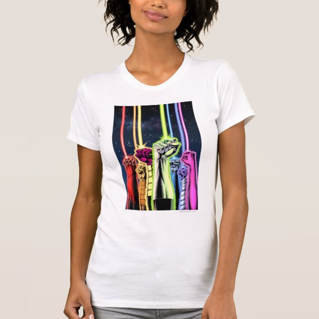 T-shirt Mains dans l'air avec anneaux -Couleur (Devant)