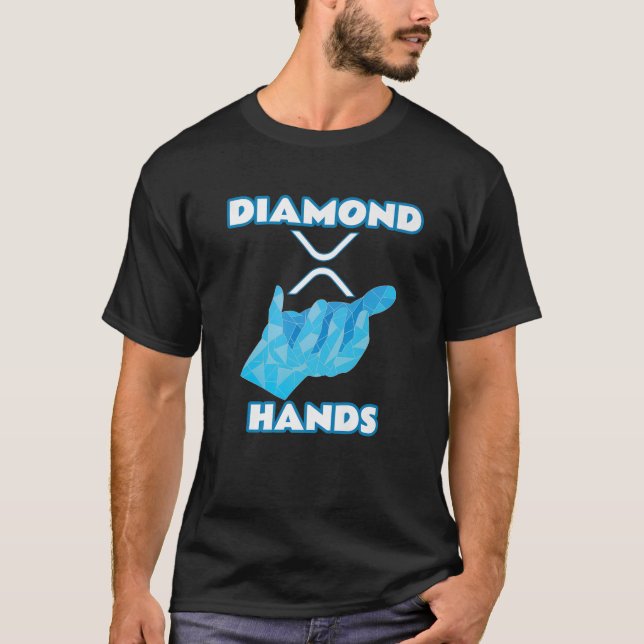 T-shirt Mains de diamant | Ripple XRP Crypto Crypto Crypto (Devant)