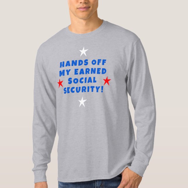 T-shirt Mains de ma sécurité sociale (Devant)