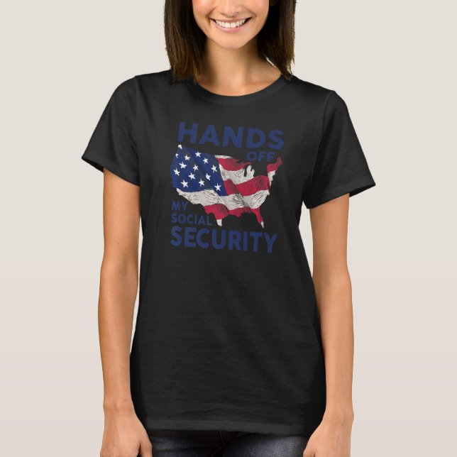 T-shirt Mains de ma sécurité sociale 2 (Devant)