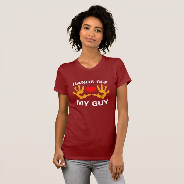 T-shirt Mains de mon mec et de ma chemise (Devant entier)