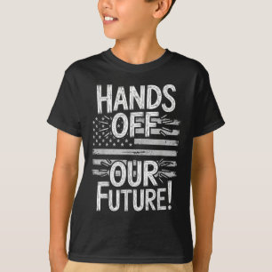 T-shirt Mains De Notre Futur Pro Democracy Anti Oliga