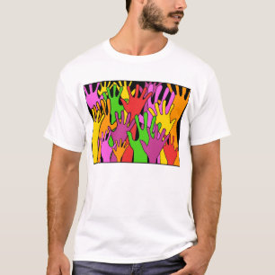 T-shirt Mains de ondulation