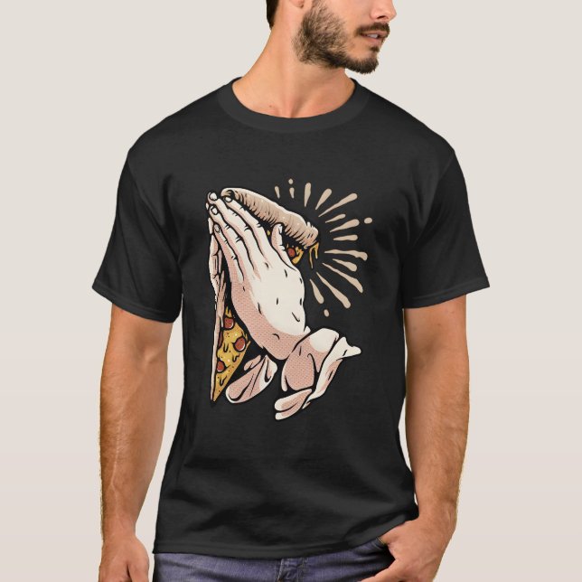 T-shirt Mains de pizza (Devant)