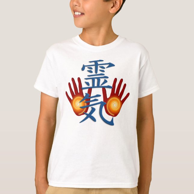 T-shirt Mains de Reiki (Devant)